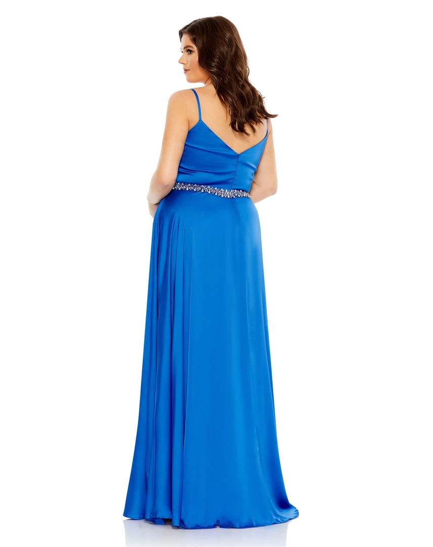 Mac Duggal Beaded Belt Faux Wrap A Line Gown (Plus) Shop For 2 Mac Duggal Beaded Belt Faux Wrap A Line Gown (Plus) Shop For