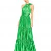 Mac Duggal Ruffle Halter Neck Gown Shop For