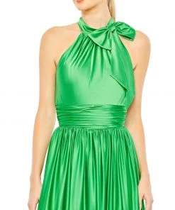 Mac Duggal Ruffle Halter Neck Gown Shop For