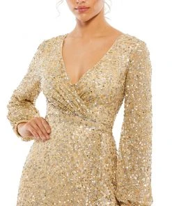 Mac Duggal Multi-Colored Sequin Silver Gown Shop For 12 Mac Duggal Multi-Colored Sequin Silver Gown Shop For