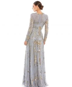 Mac Duggal Shop For Long Sleeve Embellished Illusion Evening Gown 16 Mac Duggal Shop For Long Sleeve Embellished Illusion Evening Gown