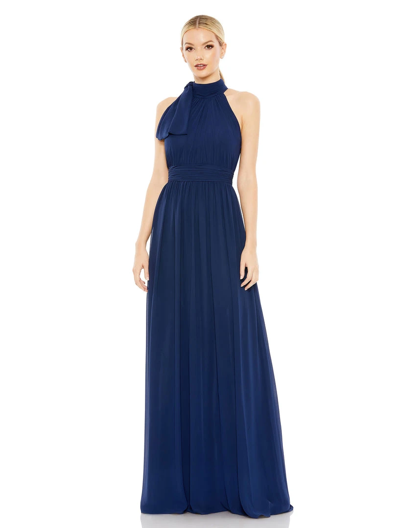 Ieena For Mac Duggal High Neck Chiffon Gown 7 Ieena For Mac Duggal High Neck Chiffon Gown
