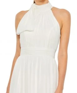 Ieena For Mac Duggal High Neck Chiffon Gown 23 Ieena For Mac Duggal High Neck Chiffon Gown