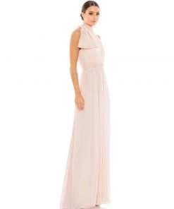 Ieena For Mac Duggal High Neck Chiffon Gown 14 Ieena For Mac Duggal High Neck Chiffon Gown