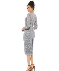 Mac Duggal Shop For Embellished Illusion Sheath Dress