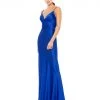 Ieena For Mac Duggal Shop For Cowl Back Strappy Satin Gown