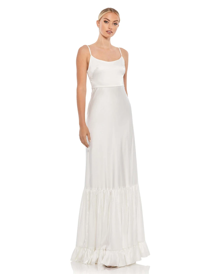 Ieena For Mac Duggal Scoop Neck Satin Gown 1 Ieena For Mac Duggal Scoop Neck Satin Gown