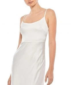 Ieena For Mac Duggal Scoop Neck Satin Gown 10 Ieena For Mac Duggal Scoop Neck Satin Gown