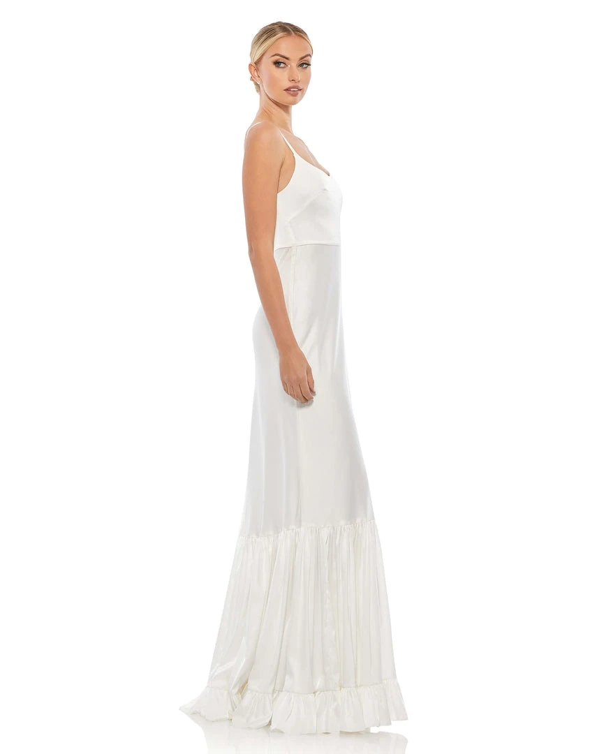 Ieena For Mac Duggal Scoop Neck Satin Gown 3 Ieena For Mac Duggal Scoop Neck Satin Gown