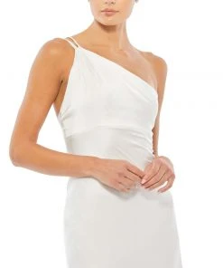 Ieena For Mac Duggal One Shoulder Double Strap Satin Gown Shop For 10 Ieena For Mac Duggal One Shoulder Double Strap Satin Gown Shop For