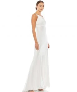 Ieena For Mac Duggal One Shoulder Double Strap Satin Gown Shop For 9 Ieena For Mac Duggal One Shoulder Double Strap Satin Gown Shop For