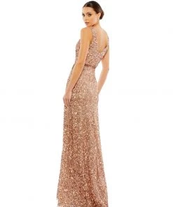 Mac Duggal Sequined Wrap Gown 5 Mac Duggal Sequined Wrap Gown