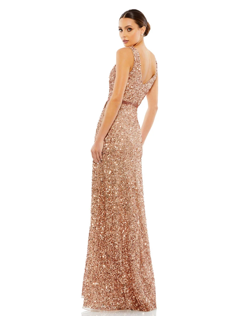 Mac Duggal Sequined Wrap Gown 3 Mac Duggal Sequined Wrap Gown