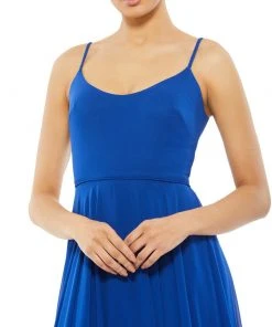 Ieena For Mac Duggal Shop For Sleeveless Scoop Neck Ruffled Hem Gown