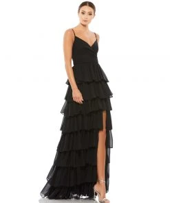 Ieena For Mac Duggal Sleeveless Gown With Ruffled Skirt Shop For