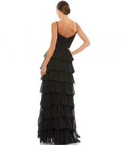 Ieena For Mac Duggal Sleeveless Gown With Ruffled Skirt Shop For