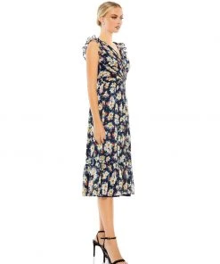Ieena For Mac Duggal Shop For Flowy Floral Print V Neck Cap Sleeve Midi Dress 7 Ieena For Mac Duggal Shop For Flowy Floral Print V Neck Cap Sleeve Midi Dress