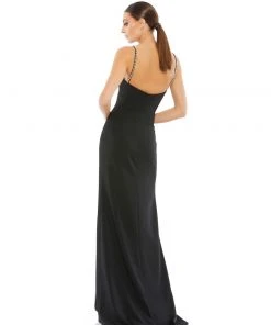 Ieena For Mac Duggal Sweetheart Evening Gown W/ Rhinestone Accents