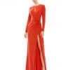 Ieena For Mac Duggal Shop For Keyhole Gathered Waist Jersey Gown