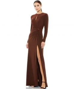 Ieena For Mac Duggal Shop For Keyhole Gathered Waist Jersey Gown 10 Ieena For Mac Duggal Shop For Keyhole Gathered Waist Jersey Gown