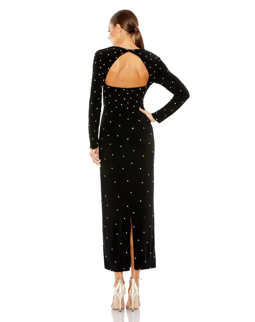 Ieena For Mac Duggal Allover Rhinestone Long Sleeve Dress New Arrivals 5 Ieena For Mac Duggal Allover Rhinestone Long Sleeve Dress New Arrivals