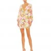 Ieena For Mac Duggal Sequined Floral Long Sleeve Mini Dress Shop For