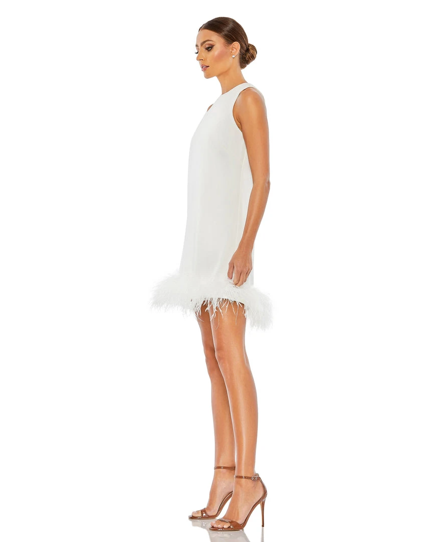 Ieena For Mac Duggal Feathered Hem High Neck Sleeveless A Line Dress Shop For 8 Ieena For Mac Duggal Feathered Hem High Neck Sleeveless A Line Dress Shop For