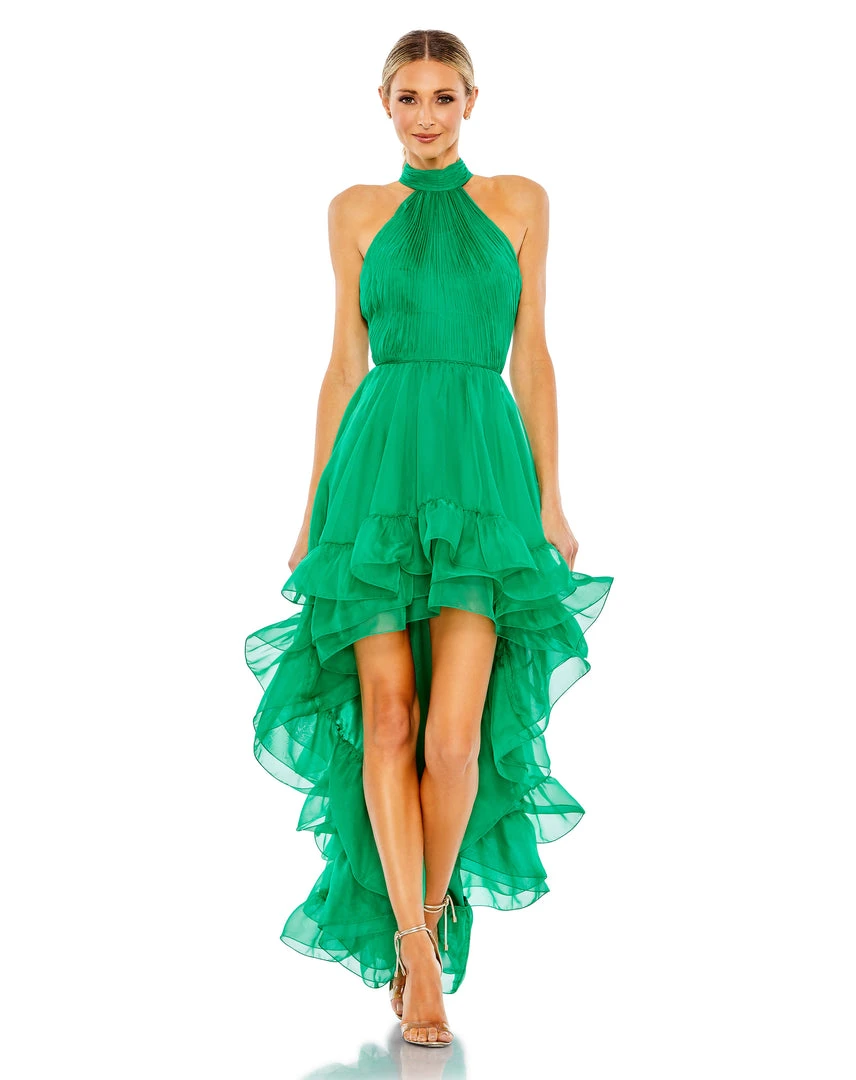 Ieena For Mac Duggal Shop For Ruffle Tiered High Low Pleated Halter Neck Gown 4 Ieena For Mac Duggal Shop For Ruffle Tiered High Low Pleated Halter Neck Gown
