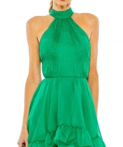 Ieena For Mac Duggal Shop For Ruffle Tiered High Low Pleated Halter Neck Gown 14 Ieena For Mac Duggal Shop For Ruffle Tiered High Low Pleated Halter Neck Gown