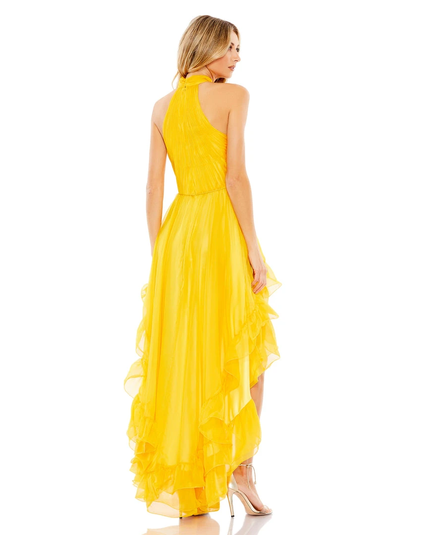 Ieena For Mac Duggal Shop For Ruffle Tiered High Low Pleated Halter Neck Gown 8 Ieena For Mac Duggal Shop For Ruffle Tiered High Low Pleated Halter Neck Gown