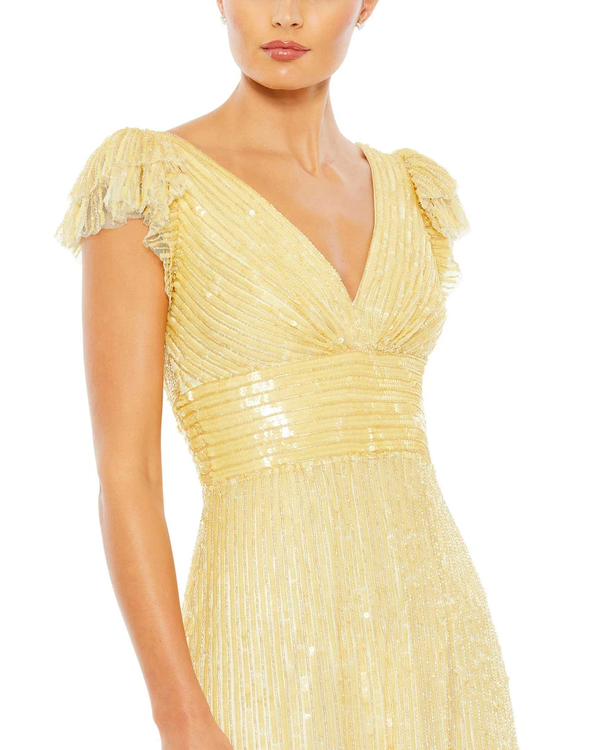 Mac Duggal Embellished Flutter Cap Sleeve A Line Gown Shop For 6 Mac Duggal Embellished Flutter Cap Sleeve A Line Gown Shop For