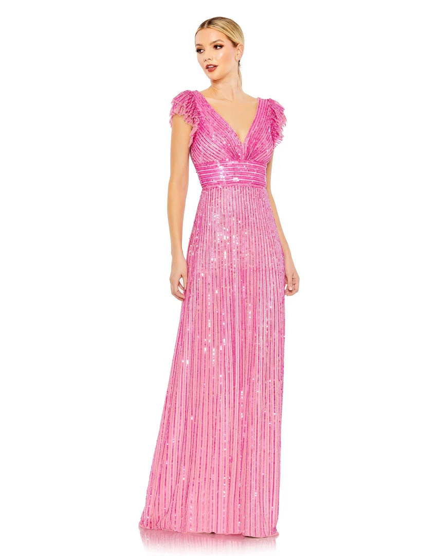 Mac Duggal Embellished Flutter Cap Sleeve A Line Gown Shop For 1 Mac Duggal Embellished Flutter Cap Sleeve A Line Gown Shop For
