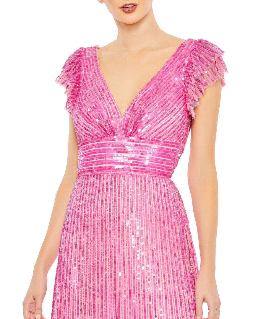 Mac Duggal Embellished Flutter Cap Sleeve A Line Gown Shop For 3 Mac Duggal Embellished Flutter Cap Sleeve A Line Gown Shop For