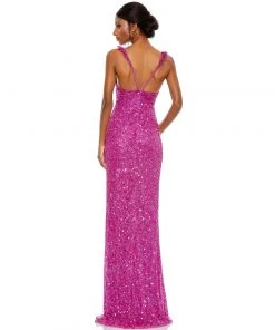 Mac Duggal Embellished Ruffle Strap Trumpet Gown Shop For