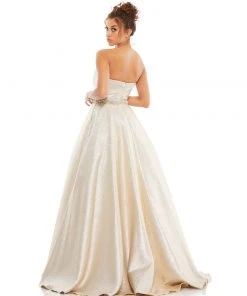 Mac Duggal Metallic Sweetheart Ballgown Shop For