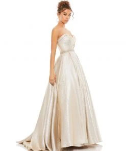 Mac Duggal Metallic Sweetheart Ballgown Shop For