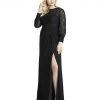Mac Duggal Sequin Lace Black Evening Gown (Plus) Shop For