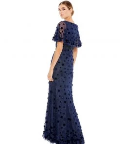Mac Duggal Embellished Floral Gown