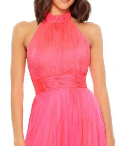 Mac Duggal High Neck Tiered Chiffon Halter Gown 10 Mac Duggal High Neck Tiered Chiffon Halter Gown