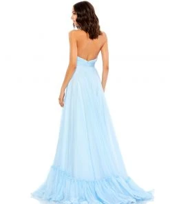 Mac Duggal High Neck Tiered Chiffon Halter Gown 12 Mac Duggal High Neck Tiered Chiffon Halter Gown