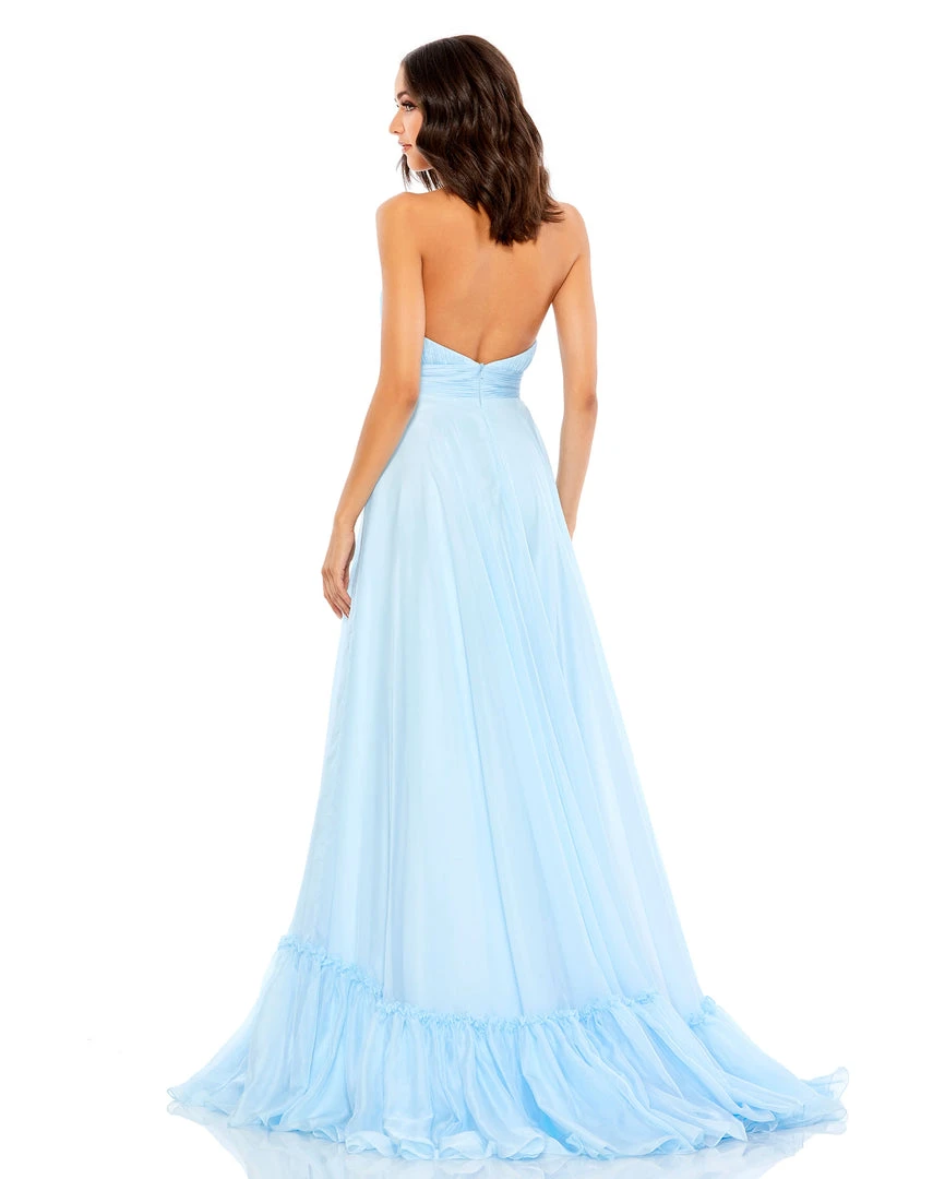 Mac Duggal High Neck Tiered Chiffon Halter Gown 6 Mac Duggal High Neck Tiered Chiffon Halter Gown