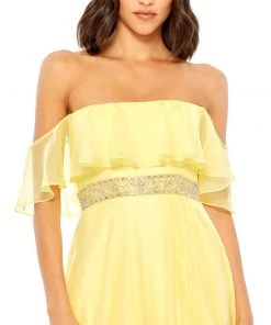 Mac Duggal Shop For Flowy Off-the-Shoulder Gown 8 Mac Duggal Shop For Flowy Off-the-Shoulder Gown