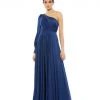 Ieena For Mac Duggal One Shoulder Bishop Sleeve Flowy Gown Shop For