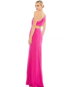 Ieena For Mac Duggal Shop For One Shoulder Cut Out Gown