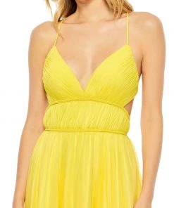 Mac Duggal Solid Tiered Ruffle Strapless Dress Shop For