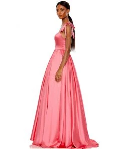 Mac Duggal Tie Shoulder Sweetheart Ballgown Shop For