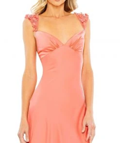 Mac Duggal Embellished Empire Waist Column Gown