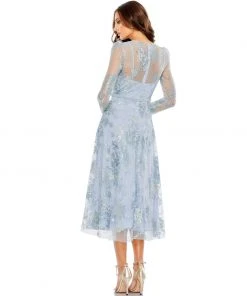 Mac Duggal Embellished Illusion Long Sleeve Midi Dress Shop For 10 Mac Duggal Embellished Illusion Long Sleeve Midi Dress Shop For