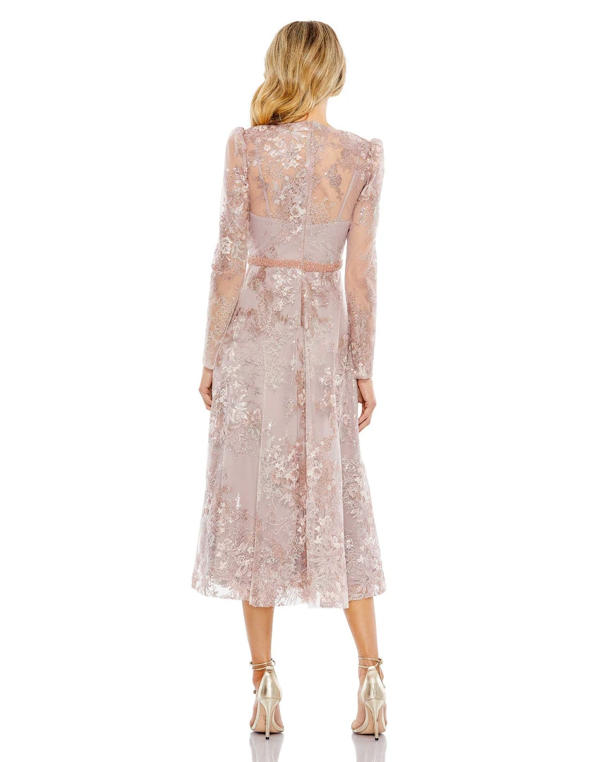 Mac Duggal Embellished Illusion Long Sleeve Midi Dress Shop For 2 Mac Duggal Embellished Illusion Long Sleeve Midi Dress Shop For