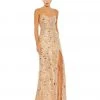 Mac Duggal Embellished Sleeveless Lace Up Gown New Arrivals